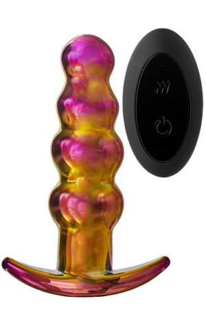 Glamour Glass Remote Vibe Beaded Plug - Stiklo analinis kištukas 1