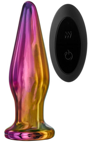 Glamour Glass Remote Vibe Tapered Plug - Stiklo analinis kištukas 1