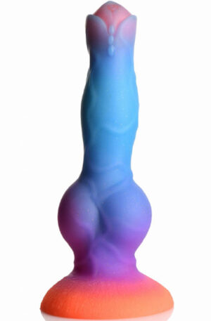 Glow-In-The-Dark Silicone Alien Dildo 21,5 cm - Dragon dildo 1