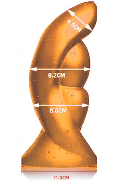 Gold Play Alien XL 24cm Ø8,2cm - Analinis dildo 2