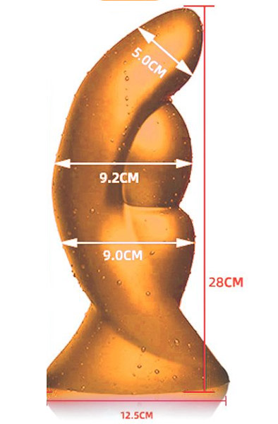 Gold Play Alien XXL 28cm Ø9,2cm - Analinis dildo 2