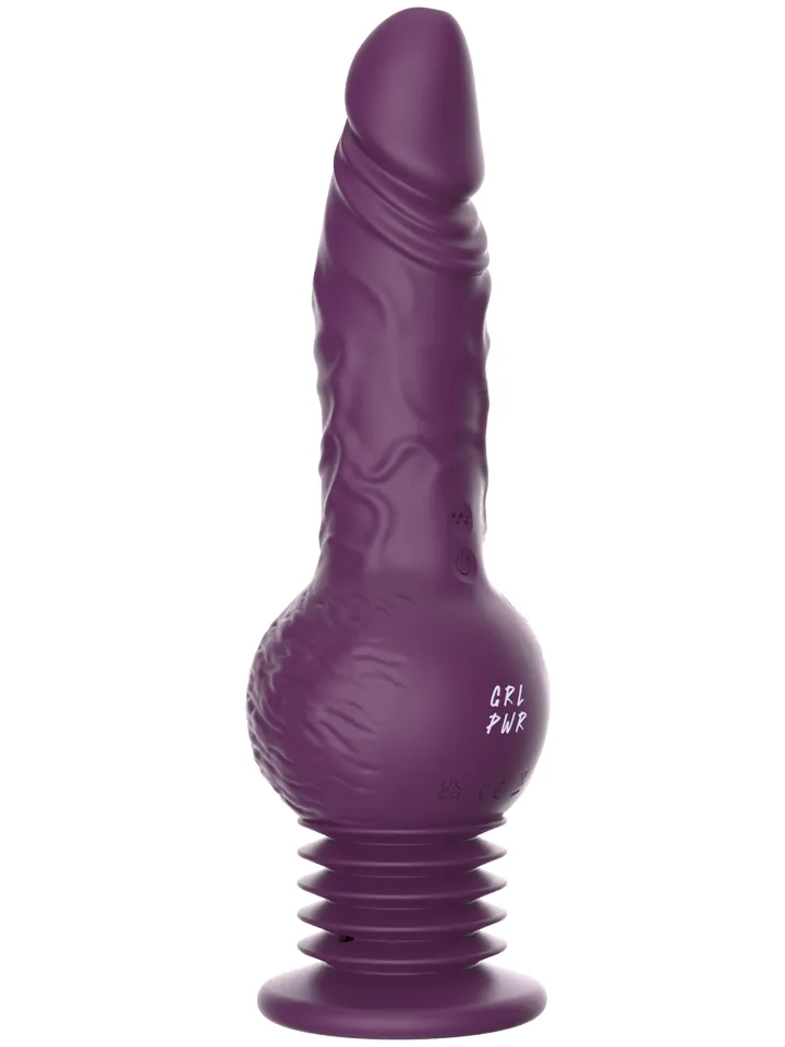 Grlpwr Drillme Thrusting Dildo Vibrator - Vibruojantis dildo 1