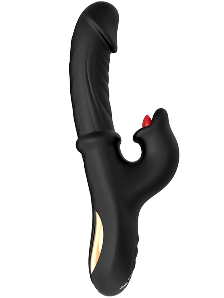 Grlpwr Envy Licking & Thrusting Vibrator - Triušio vibratorius su besisukančiu liežuviu 1