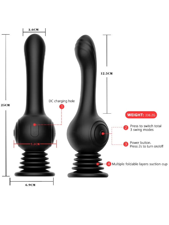 Grlpwr Shaking G-Spot Lover - Vibruojantis dildo 4
