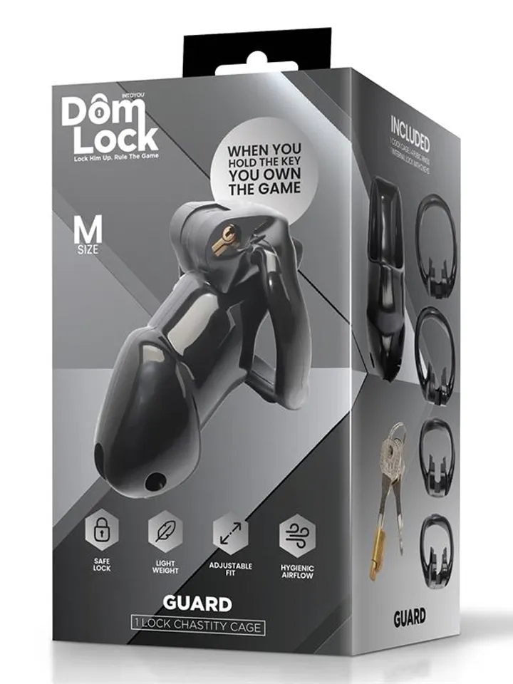 Guard Chastity Cage With Internal Lock Medium - Skaistybės narvas 4 [full]