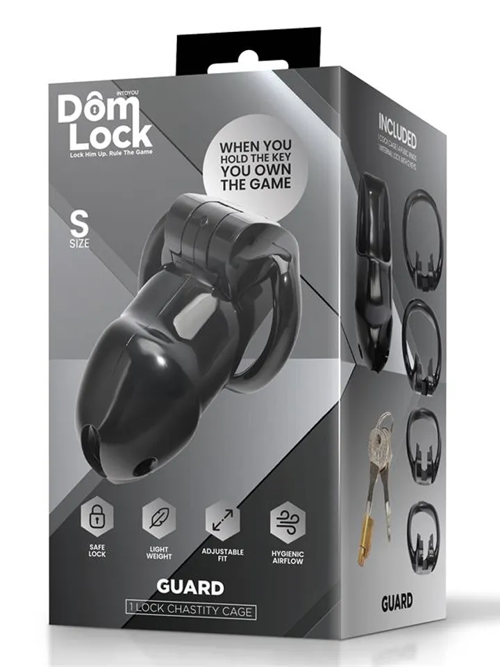 Guard Chastity Cage With Internal Lock Small - Skaistybės narvas 4 [full]