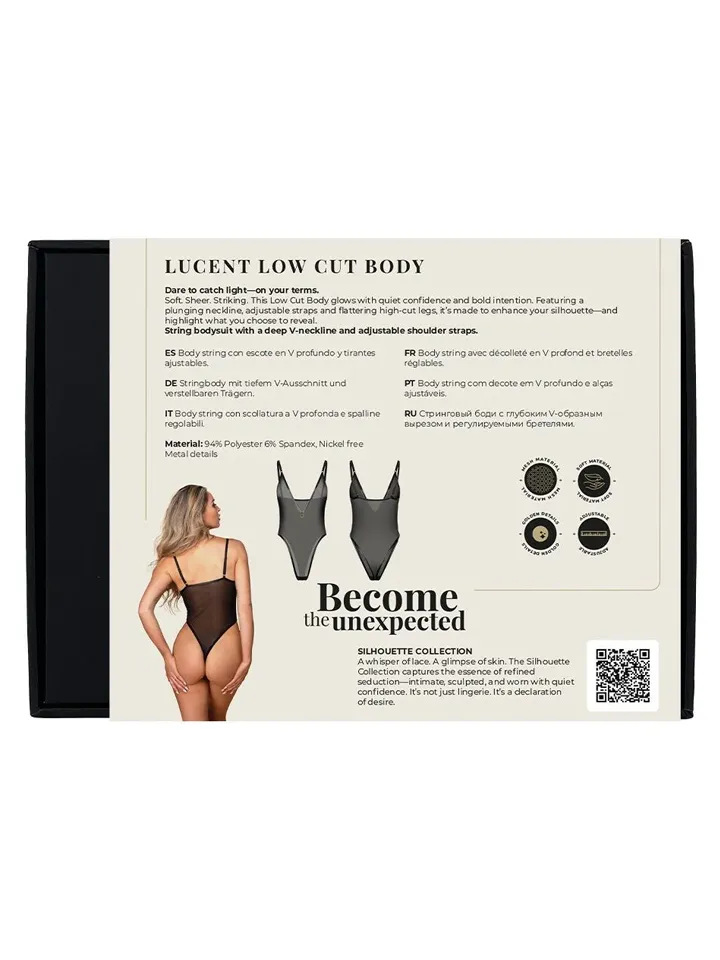 Guilty Pleasure Lucent Low Cut Body - Bodžiai ir Žaismo kostiumai 4 [full]