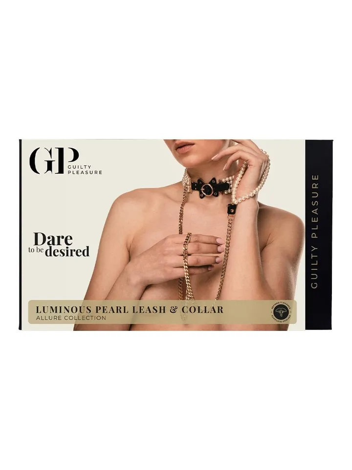 Guilty Pleasure Luminious Pearl Leash & Collar - Apykaklė ir pavadėlis 4 [full]