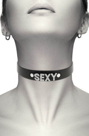 Hand Crafted Choker Vegan Leather Sexy - BDSM Dūsintuvas (Chokeris) 1