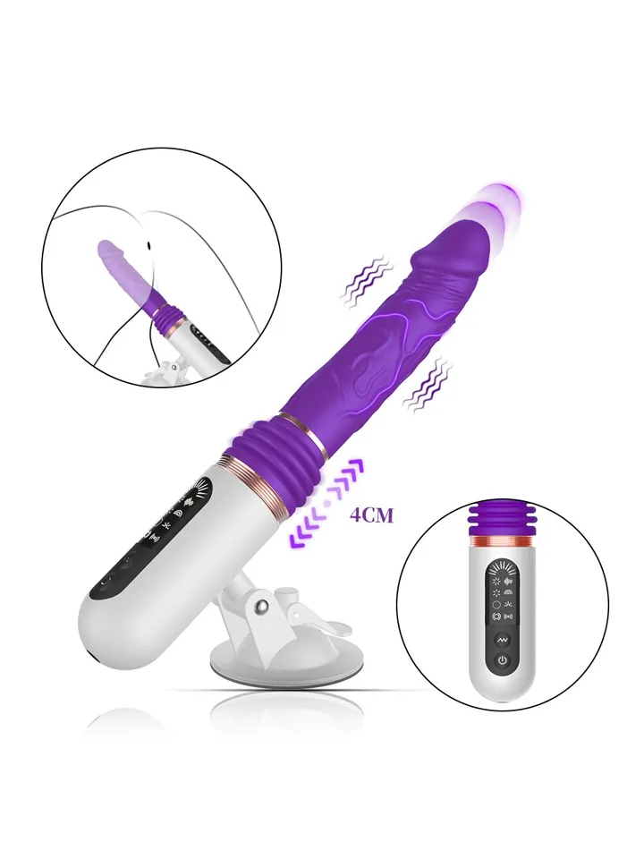 Hands-Free Thrusting & Vibrating Dildo - Sekso mašina 3 [full]