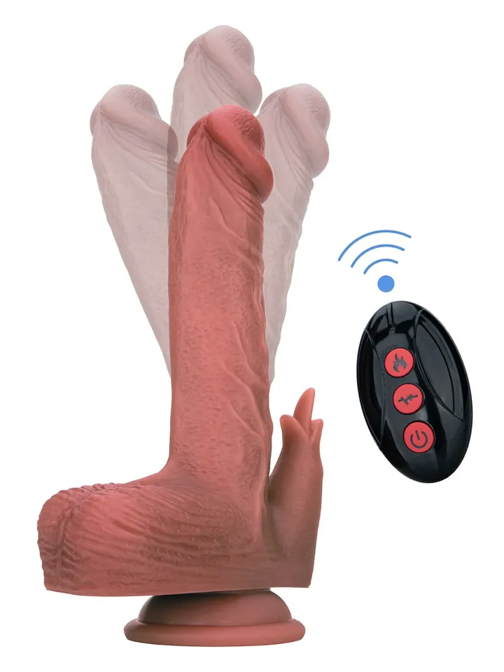 Heated Thrusting & Rotating Dildo With Clitoral Stimulation - Vibruojantis dildo 1 [full]