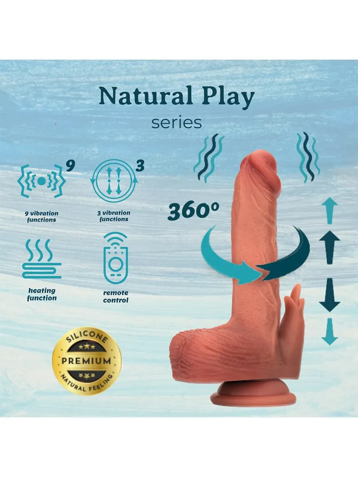 Heated Thrusting & Rotating Dildo With Clitoral Stimulation - Vibruojantis dildo 3 [full]