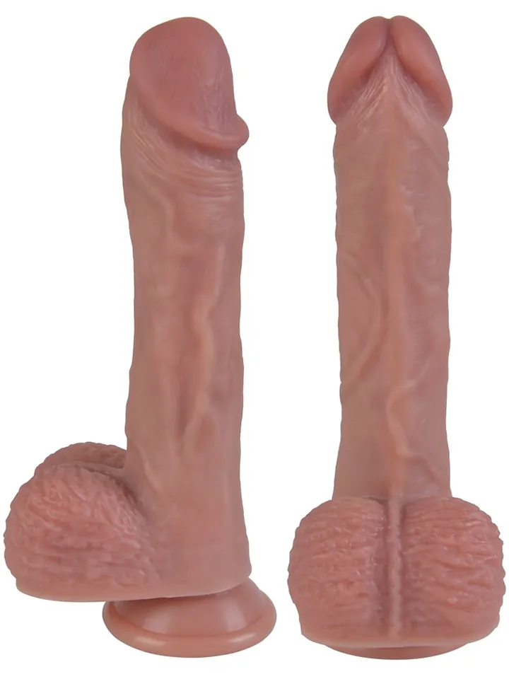 Heating, Thrusting & Rotating Silicone Dildo 22 cm - Vibruojantis dildo 4