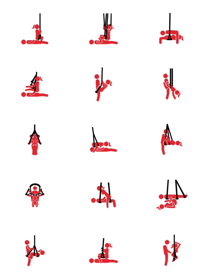 Hidden Desire Lovers Swing With Stand - Durų sekso sūpynės 2 [full]