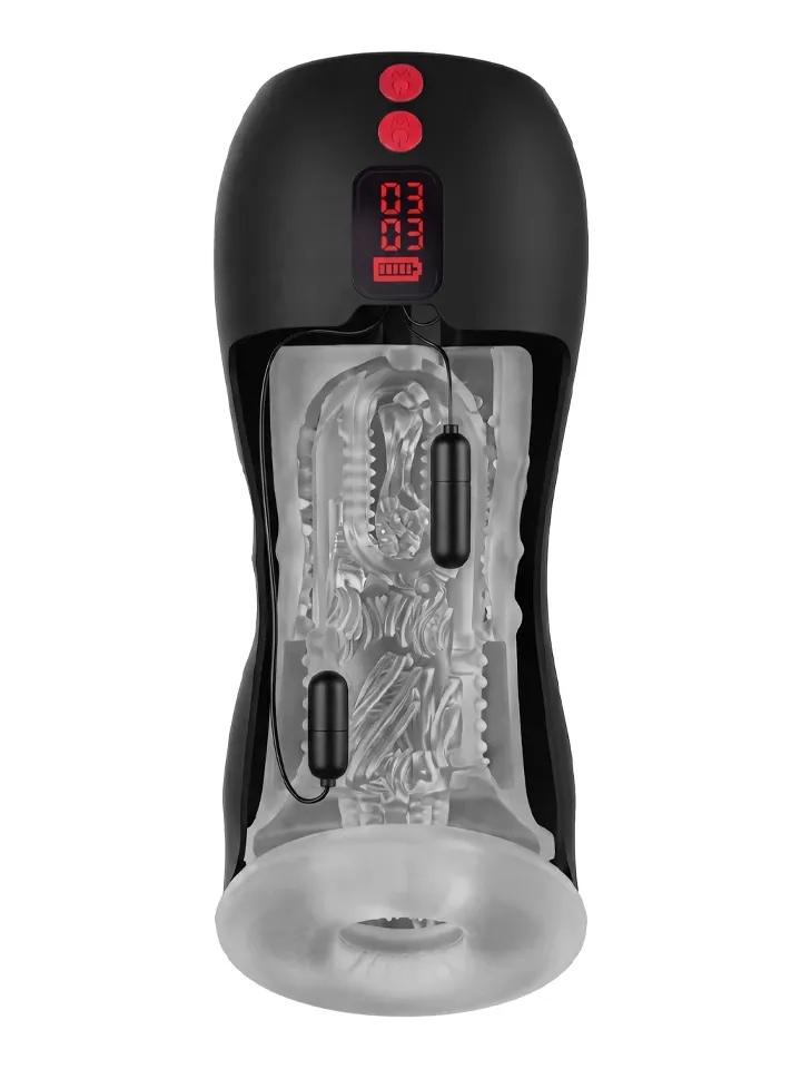 Hidden Desire Vibrating Twin Turbo Masturbator - Vibruojantis masturbatorius 2 [full]