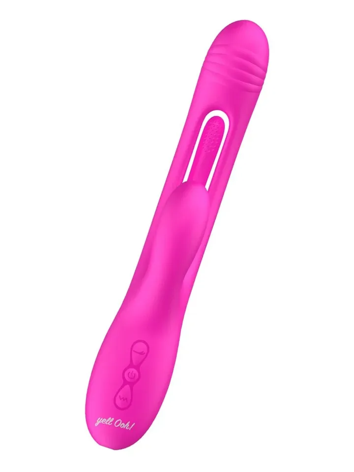 Hit-Me Baby Rabbit Vibrator With Flickering Tongue - Triušio vibratorius 2 [full]