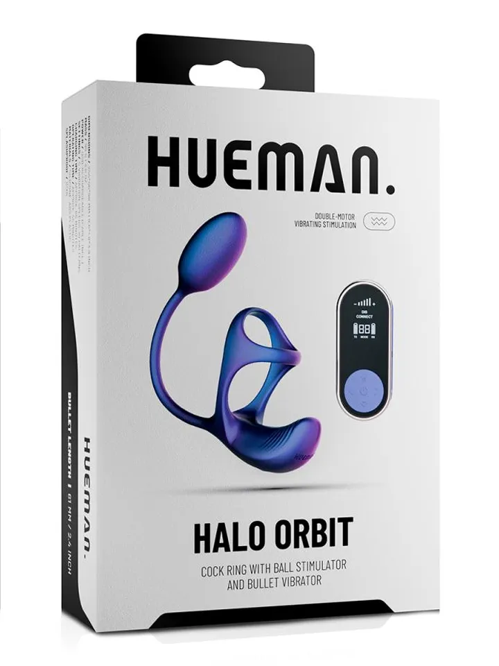 Hueman Halo Orbit Cock Ring - Prostatos vibratorius su varpos žiedu 5 [full]