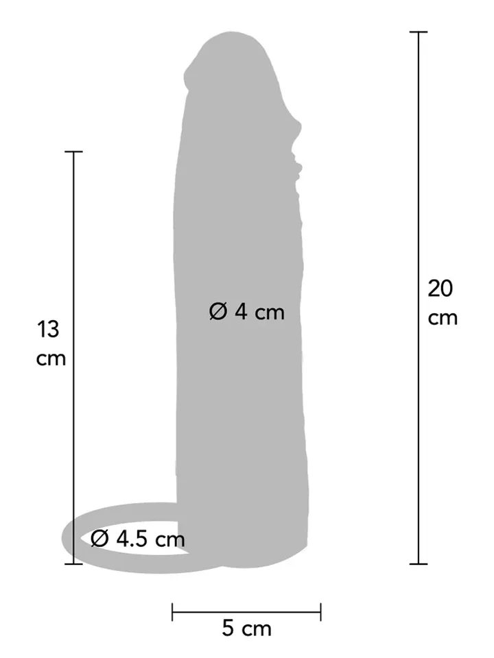 Hydrated Skin Penis Sleeve Vibrating 20 cm - Vibruojantis varpos plėtra 4 [full]