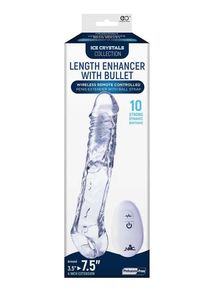 Ice Crystals Length Enhancer With Bullet - Vibruojantis varpos plėtra 3 [full]