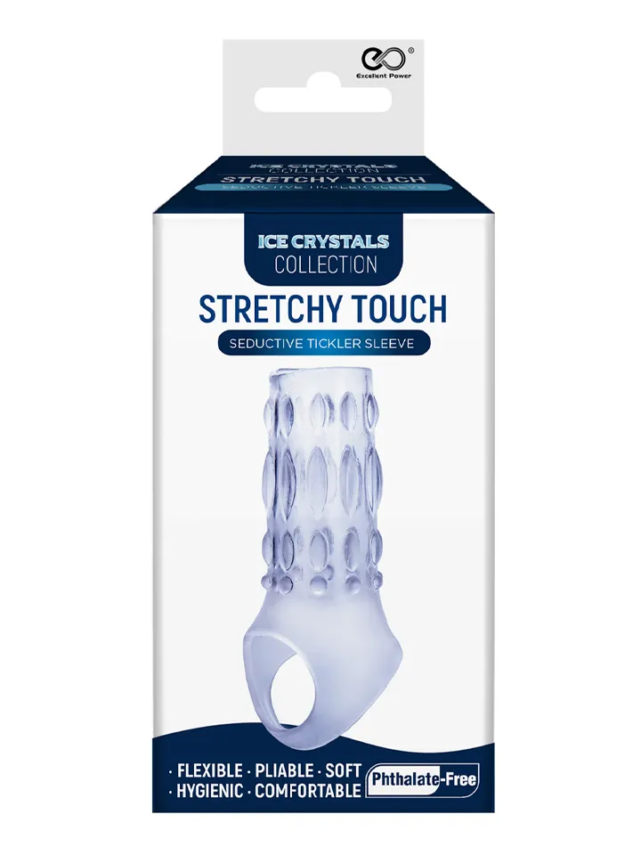 Ice Crystals Stretchy Seductive Tickler Sleeve - Varpos ilgintuvas/varpos rankovė 3 [full]