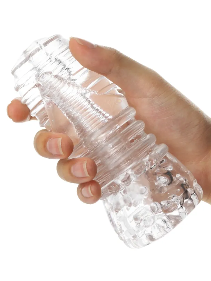 Ice Girl Clear Conical Masturbator - Strokeris 2 [full]