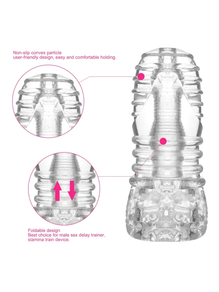 Ice Girl Clear Conical Masturbator - Strokeris 4 [full]