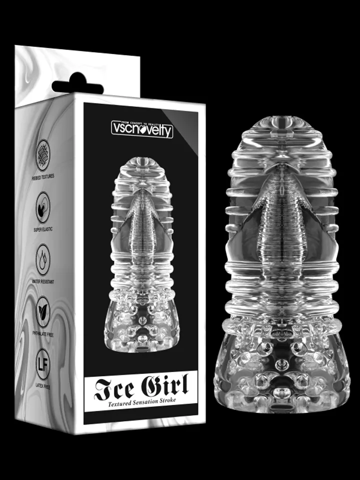 Ice Girl Clear Conical Masturbator - Strokeris 6 [full]