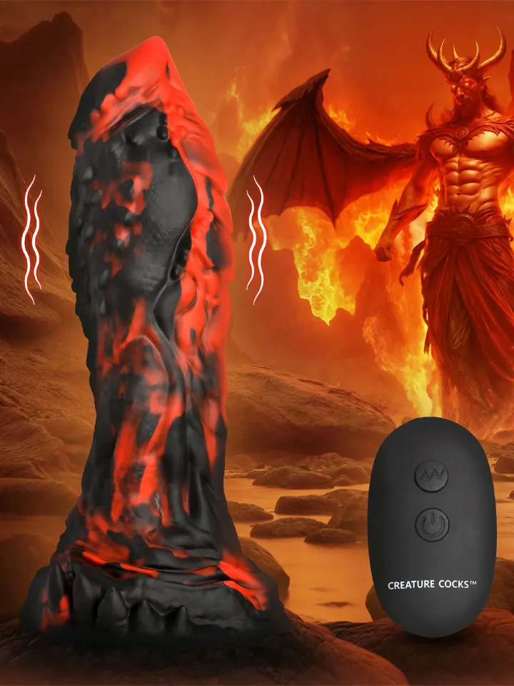 Inferno Cock Vibrating Silicone Dildo 20 cm - Monster dildo 1 [full]