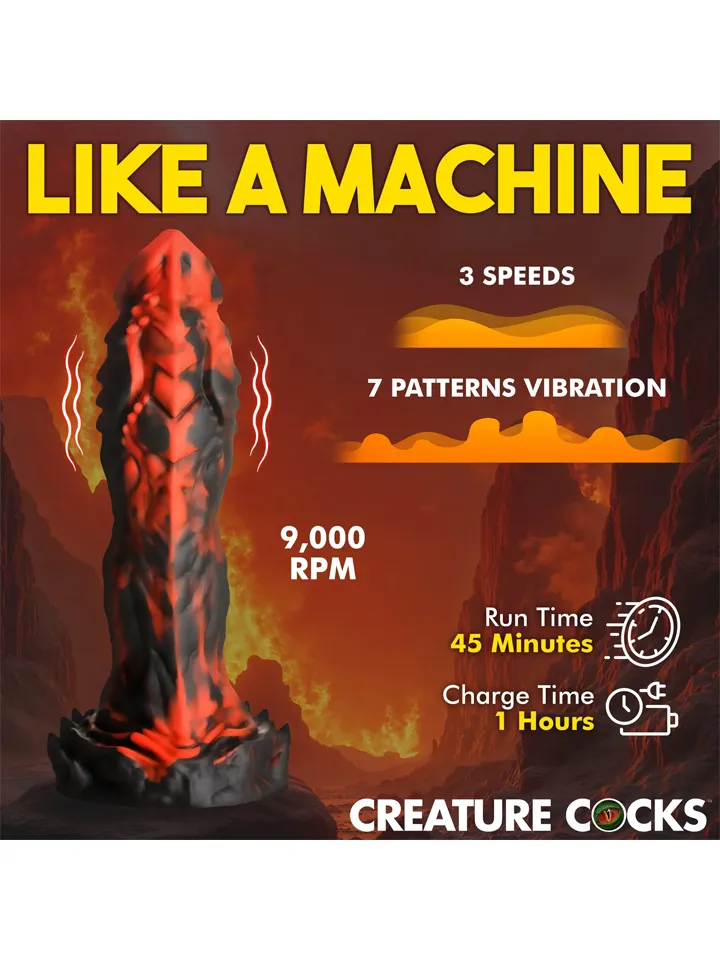 Inferno Cock Vibrating Silicone Dildo 20 cm - Monster dildo 3 [full]