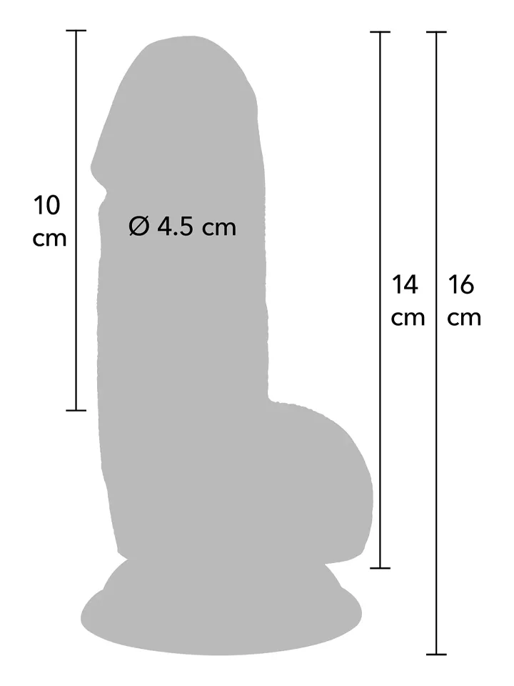 Inferno Realistic Dildo 16 cm - Gyvenimo dildo 2 [full]
