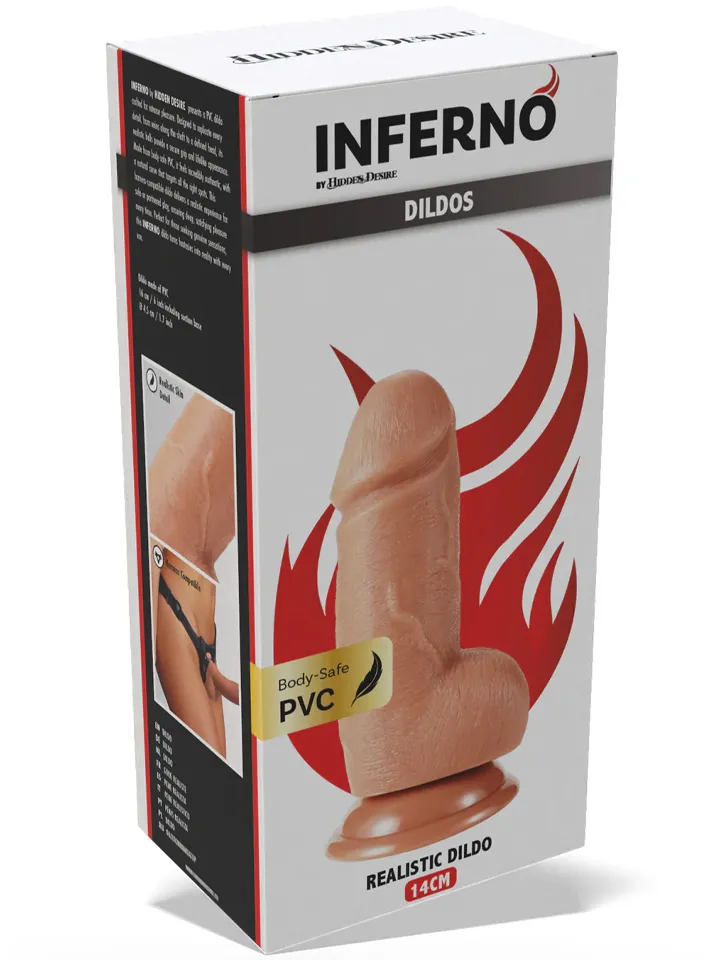 Inferno Realistic Dildo 16 cm - Gyvenimo dildo 4