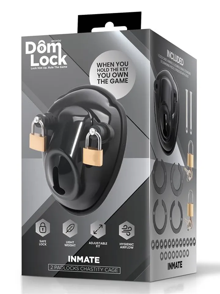 Inmate Chastity Cage With Spacers - Skaistybės narvas 4 [full]