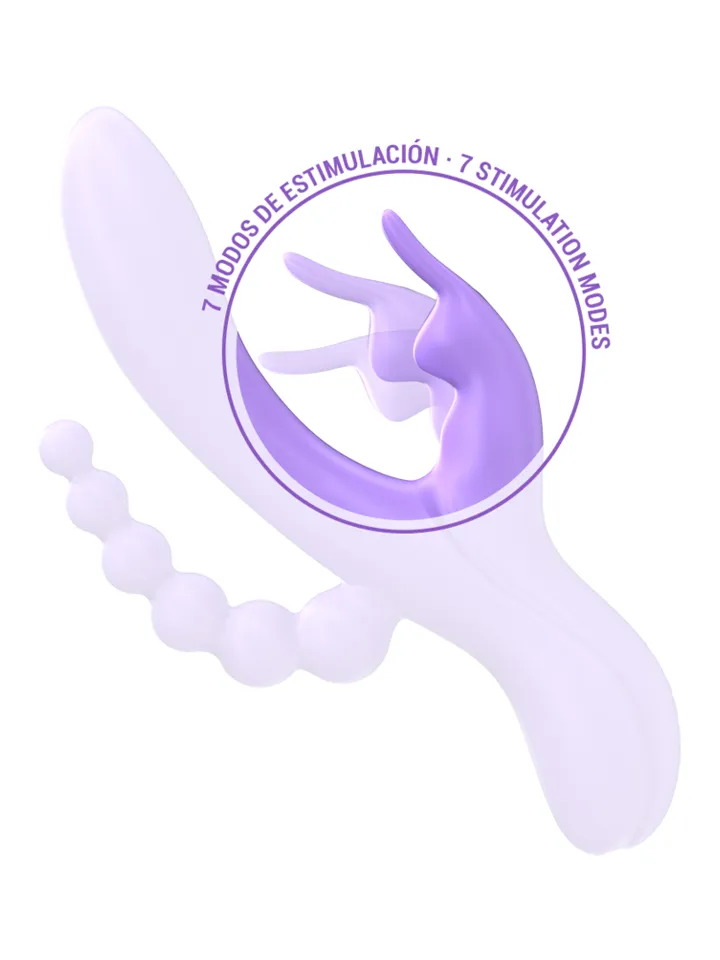 Intense Miko Triple Vibrator Rabbit & Stimulator & Anal - Triušio vibratorius 3 [full]