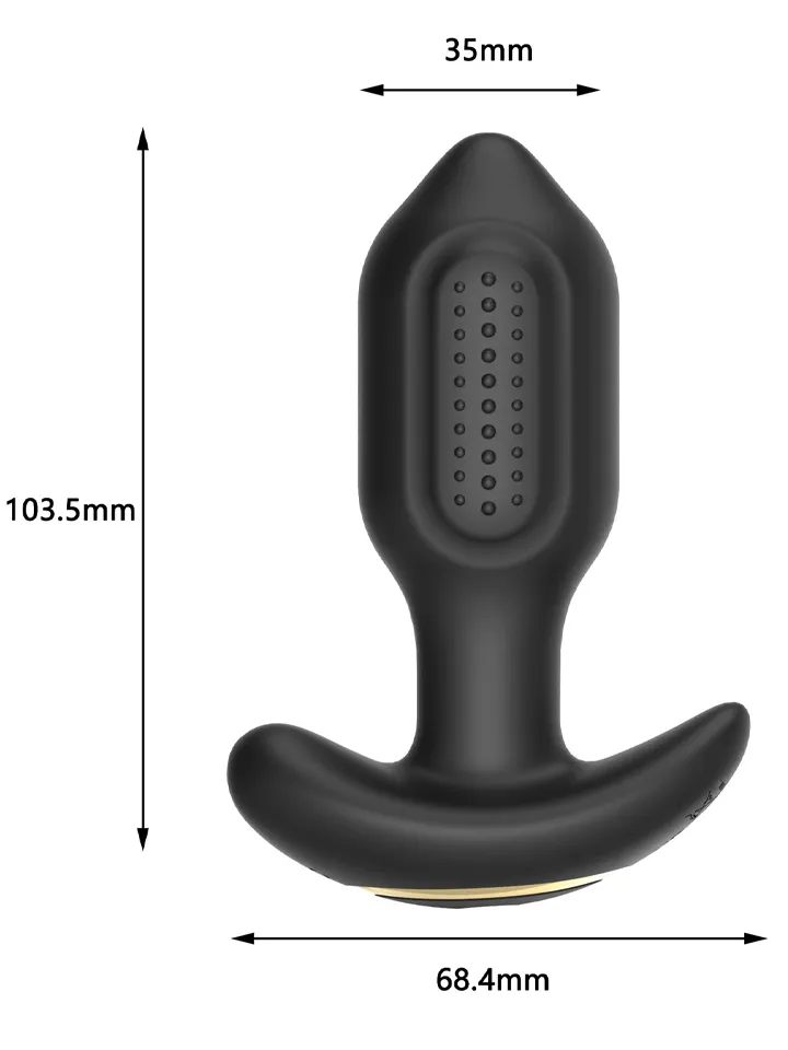 Intense Pro Prostate Massager Remote Control - Vibruojantis analinis kištukas 2
