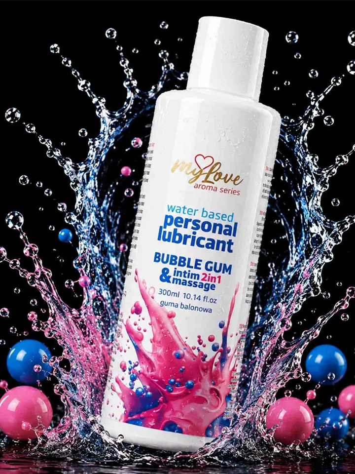 Intim & Massage Lubricant Bubble Gum 300 ml - Lubrikantas ir masažo losjonas 1 [full]