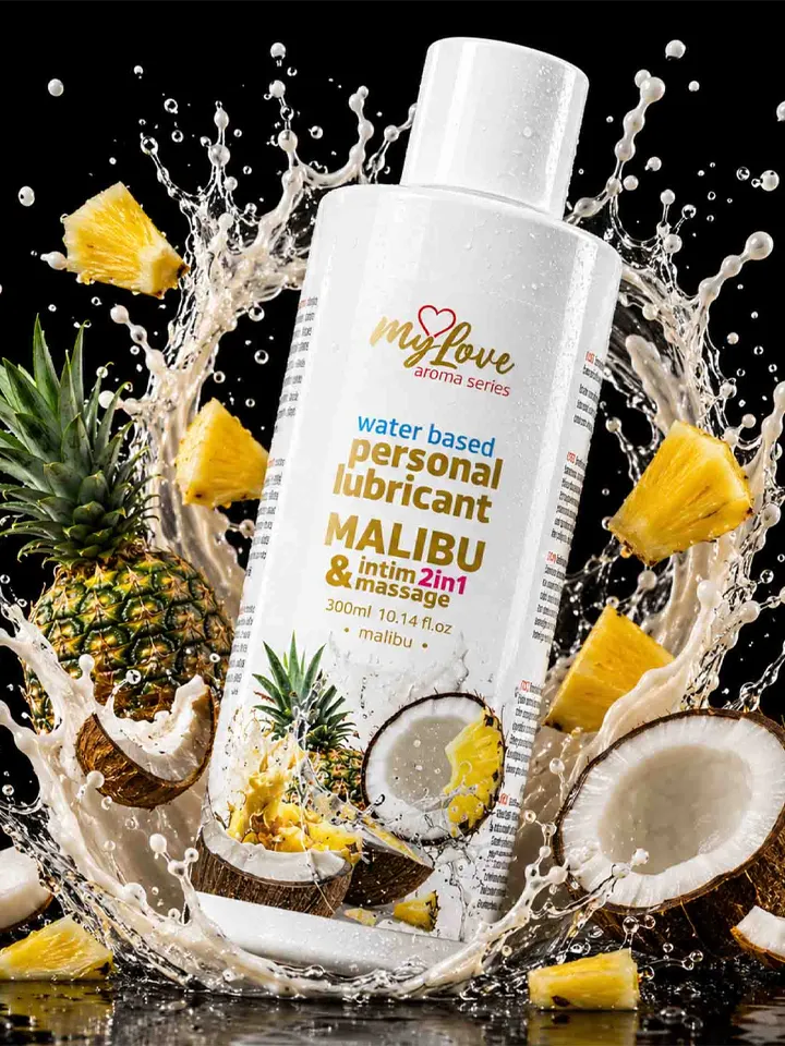 Intim & Massage Lubricant Malibu 300 ml - Lubrikantas ir masažo losjonas 1 [full]