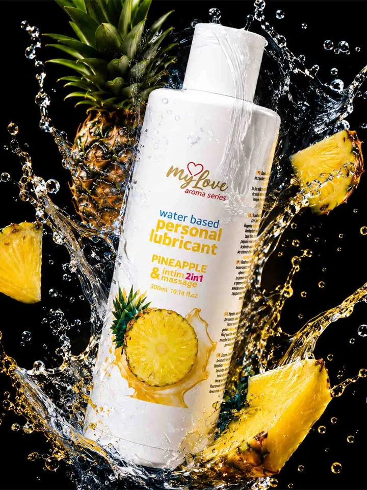 Intim & Massage Lubricant Pineapple 300 ml - Lubrikantas ir masažo losjonas 1 [full]