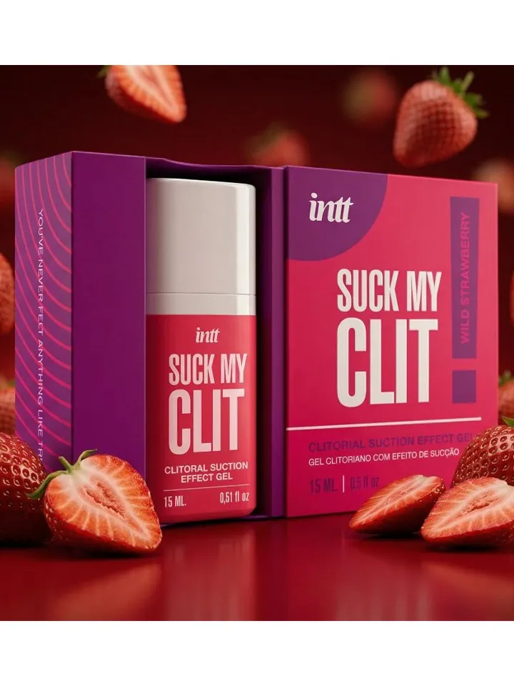 Intt Suck My Clit Gel Wild Strawberry 15ml - Stimuliuojantis gelis 2 [full]