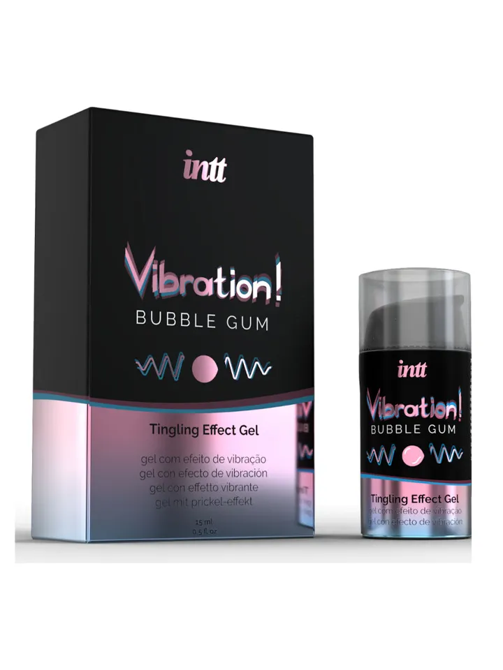 Intt Vibration! Bubble Gum Tingling Gel 15 ml - Stimuliuojantis gelis 2 [full]