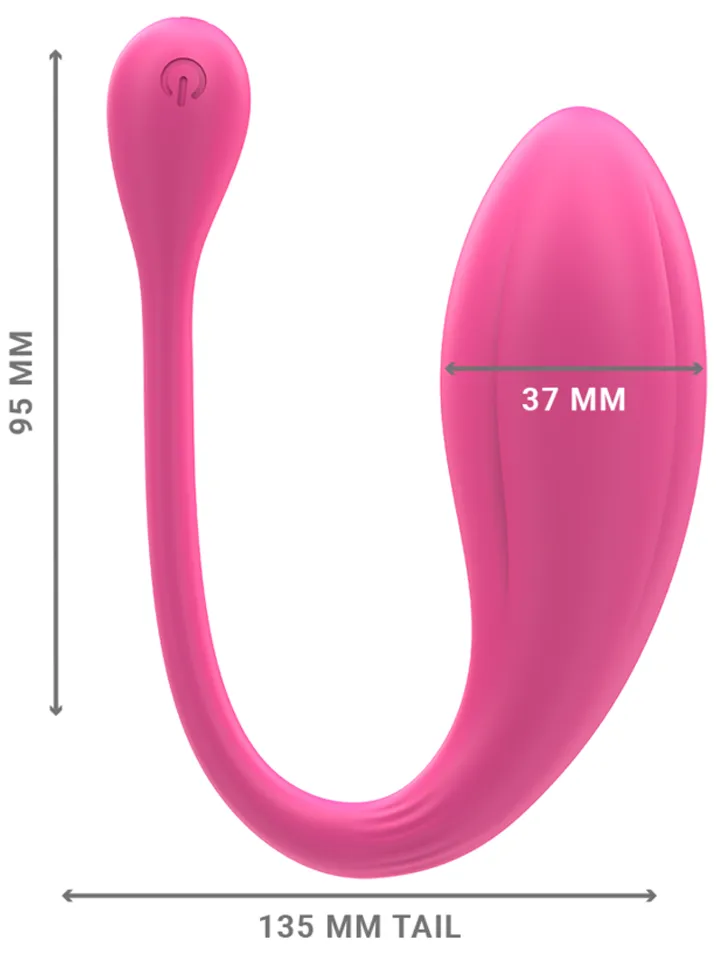 Janice U Vibrator Double Stimulation Remote - Vibruojantis kiaušinis 4