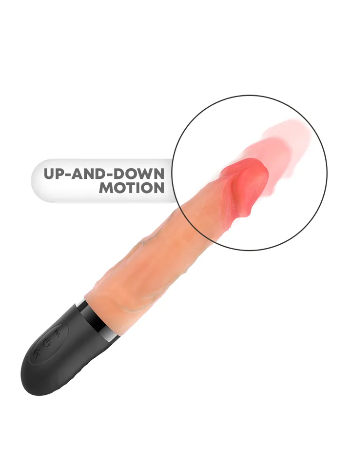 Jean Up & Down Vibrator With Heat Effect 24 cm - Vibruojantis dildo 2 [full]
