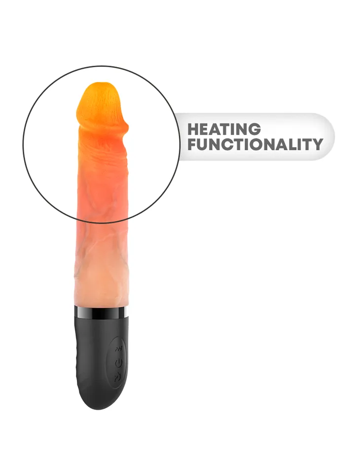 Jean Up & Down Vibrator With Heat Effect 24 cm - Vibruojantis dildo 3 [full]