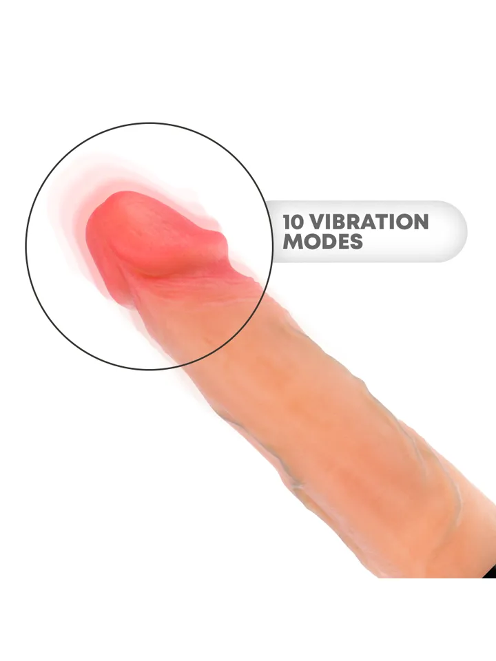 Jean Up & Down Vibrator With Heat Effect 24 cm - Vibruojantis dildo 4 [full]
