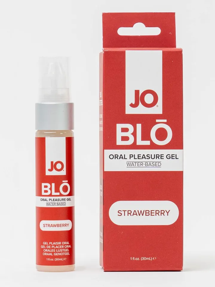 JO BLO Oral Pleasure Gel Strawberry 30ml - Geresnis oralinis seksas 2 [full]