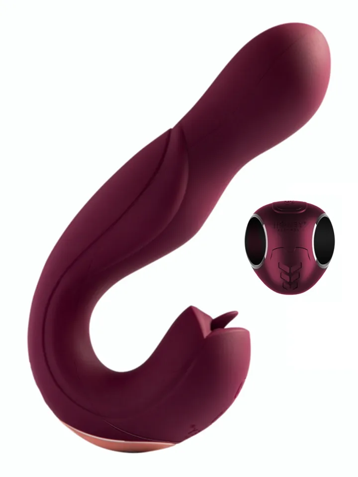 Joi Pro Rotating Head G-spot Vibrator & Clit Licker Red - G taško vibratorius 1 [full]