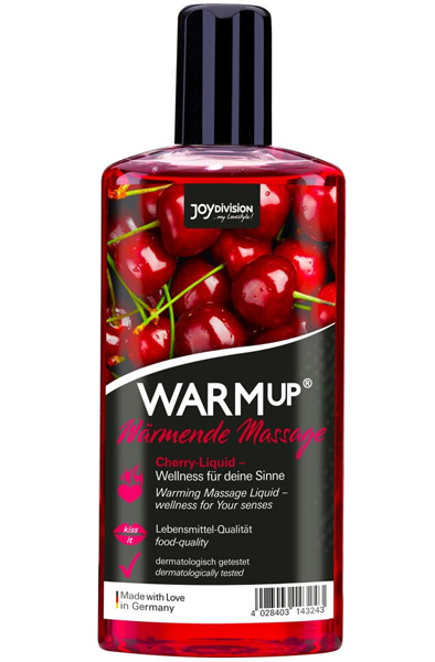 Joydivision Warm-up Massage Oil Cherry 150ml - Masažo naftos vyšnios 1