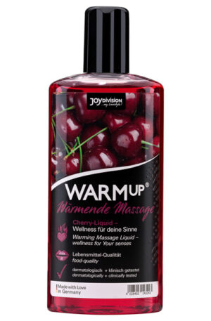 Joydivision Warm-up Massage Oil Cherry 150ml - Masažo naftos vyšnios 1