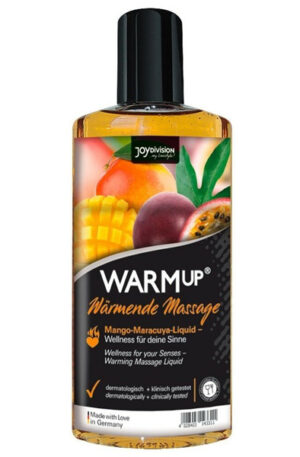 Joydivision Warm-up Massage Oil Mango & Maracuya 150ml - Masažo aliejaus mango aistros vaisiai 1