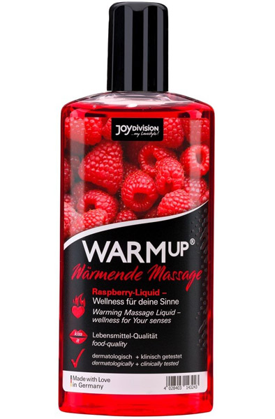 Joydivision Warm-up Massage Oil Raspberry 150ml - Masažo naftos aviečių 1