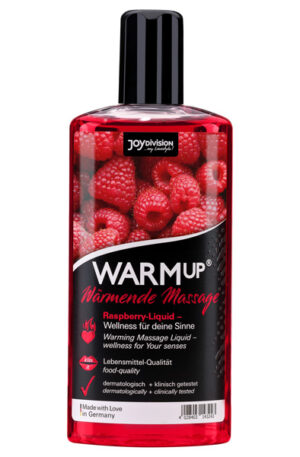 Joydivision Warm-up Massage Oil Raspberry 150ml - Masažo naftos aviečių 1